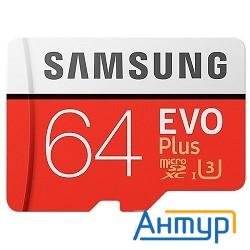 Micro Securedigital 64gb Samsung Evo Plus V2 Class 10 Mb-mc64ga/ru {microsdxc Class 10 Uhs-i U3, Sd Micro Securedigital 64gb Samsung Evo Plus V2 Class 10 Mb-mc64ga/ru {microsdxc Class 10 Uhs-i U3, Sd