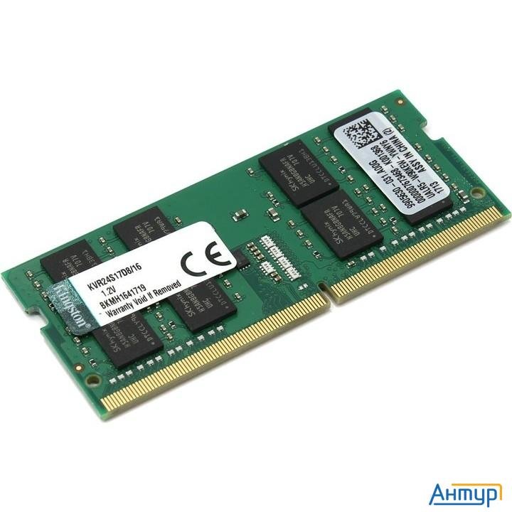 Kingston Ddr4 Sodimm 16gb Kvr24s17d8/16 {pc4-19200, 2400mhz, Cl17} Kingston Ddr4 Sodimm 16gb Kvr24s17d8/16 {pc4-19200, 2400mhz, Cl17}