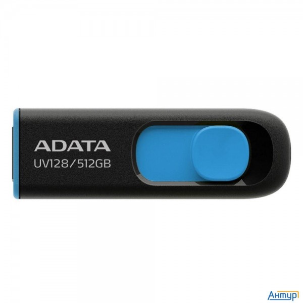A-data Flash Drive 512gb Dashdrive Usb3.0 черный/синий [uv128 Auv128-512g-rbe]