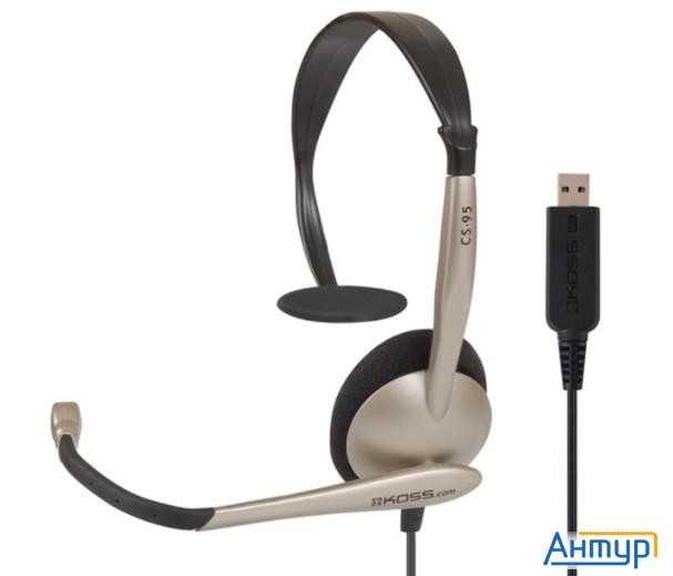Koss Cs-95 Usb {Частотный диапазон 30 Гц - 16 кГц, чувствительность 91 дБ, сопротивление 32 Ом, Usb