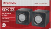 Колонки Defender Spk 33 (2.0 ,5 Вт, питание от Usb) 65633
