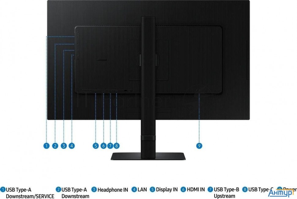 Монитор Samsung 27" Ls27d804uaixci  8.6 кг ЖК