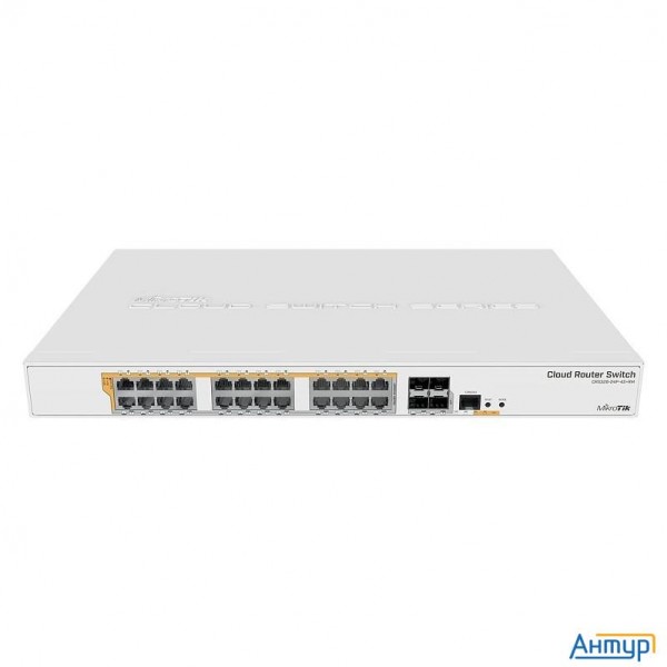 Mikrotik Crs328-24p-4s+rm Коммутатор с поддержкой Poe, 802.3af/at, 4 Sfp/sfp+, 24 X 1000mbit
