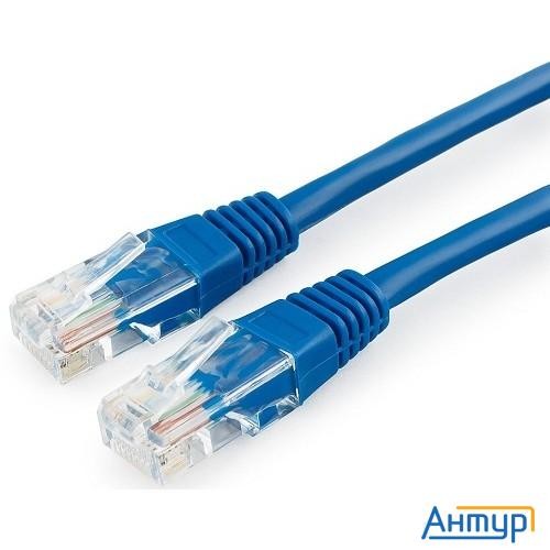 Cablexpert Патч-корд медный Utp Pp10-0.5m/b кат.5, 0.5м, литой, многожильный (синий)