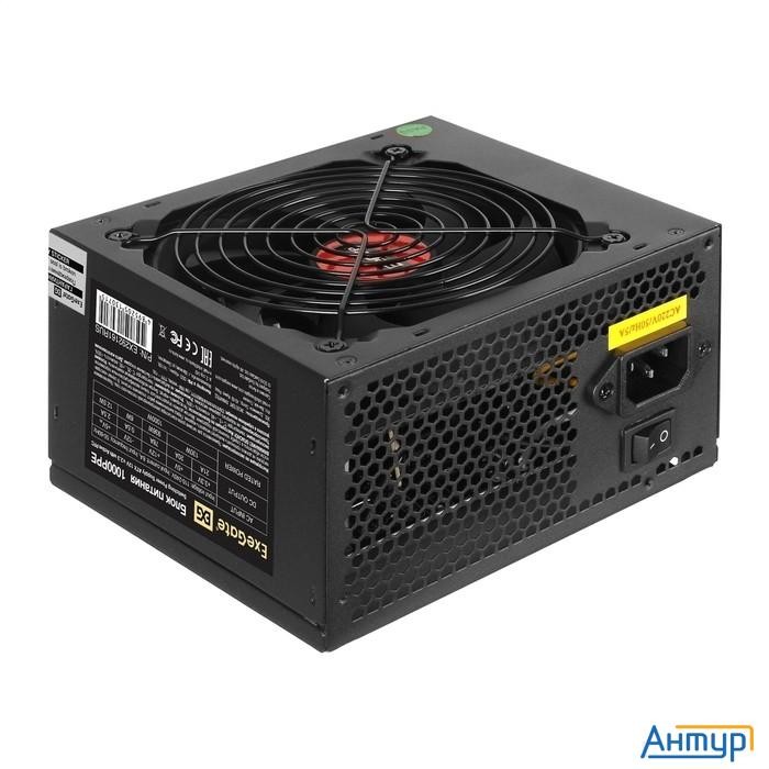Exegate Ex292161rus-pc Блок питания 1000w Exegate 1000ppe (atx, Apfc, Pc, КПД 80% (80 Plus), 12cm Fa