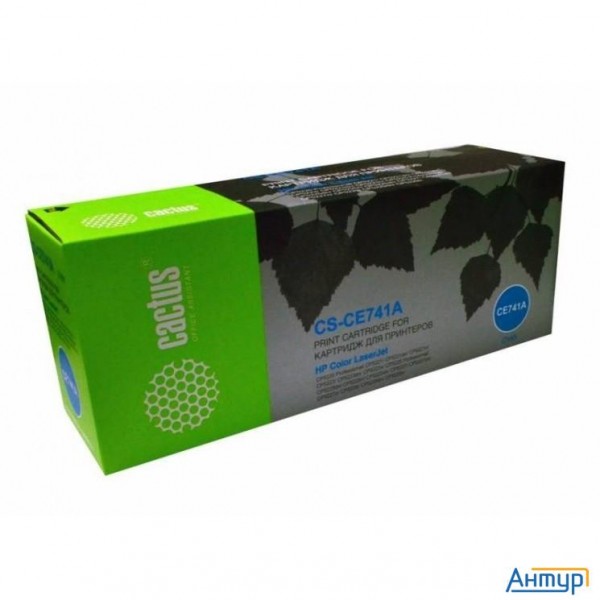 Cactus Cs-ce741a Картридж лазерный голубой (7300стр.) для Hp Clj Cp5220/cp5221