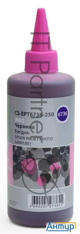 Чернила Cactus Cs-ept6736-250 светло-пурпурный 250мл для Epson L800/l810/l850/l1800