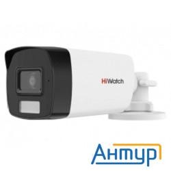 Hiwatch Ds-t220a (2.8mm) 2 Мп уличная цилиндрическая Hd-tvi камера с гибридной подсветкой Exir/led д