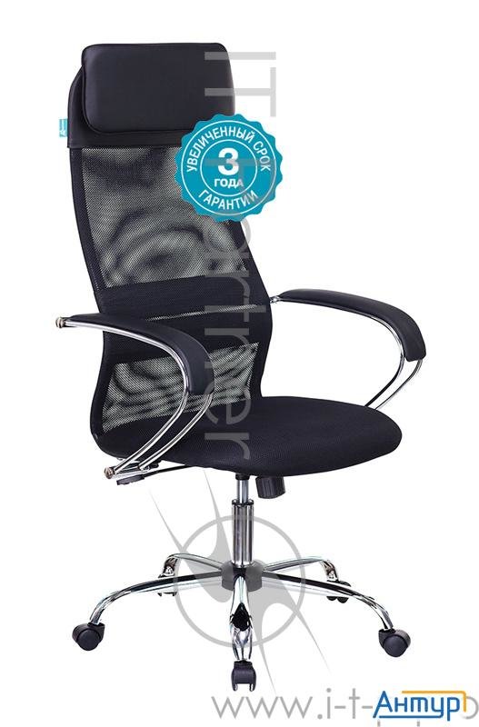 Кресло руководителя Бюрократ Ch 608sl/black спинка сетка черный Tw 01 Tw 11 искусст.кожа/ткань крест