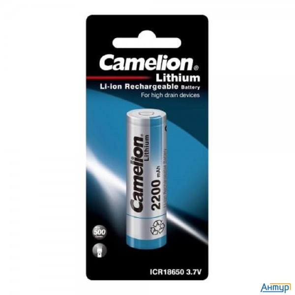 Camelion  Icr18650  2200 Mah (icr18650f-22bp1, аккумулятор, 3.7 V, Li-ion/ Licoo2)