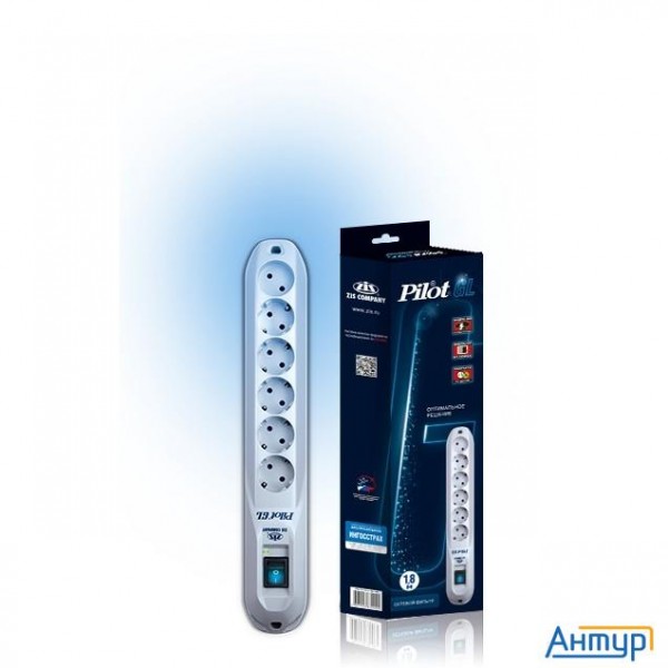 Zis Сетевой фильтр Pilot - Gl {5 евро, 1 росс.} 3 м [арт.021-gl-6]