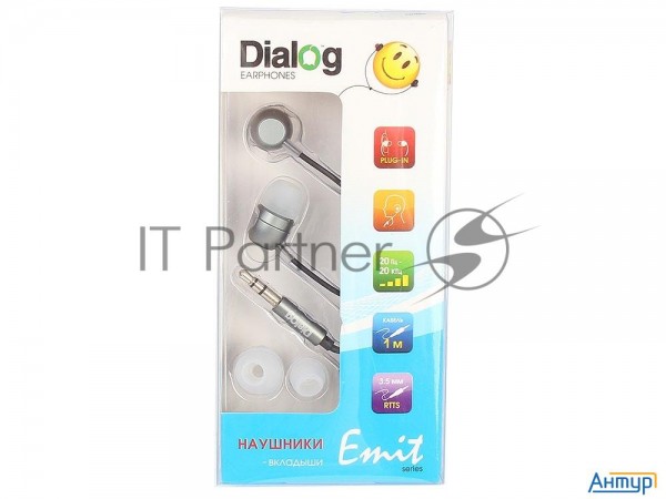 Наушники Ep-f57 Grey Dialog серая