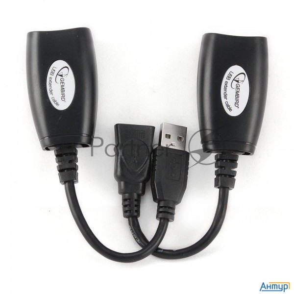 Кабель Gembird Uae-30m Usb 2.0 кабель удлинительный Am/af/rj45fx2  по витой паре