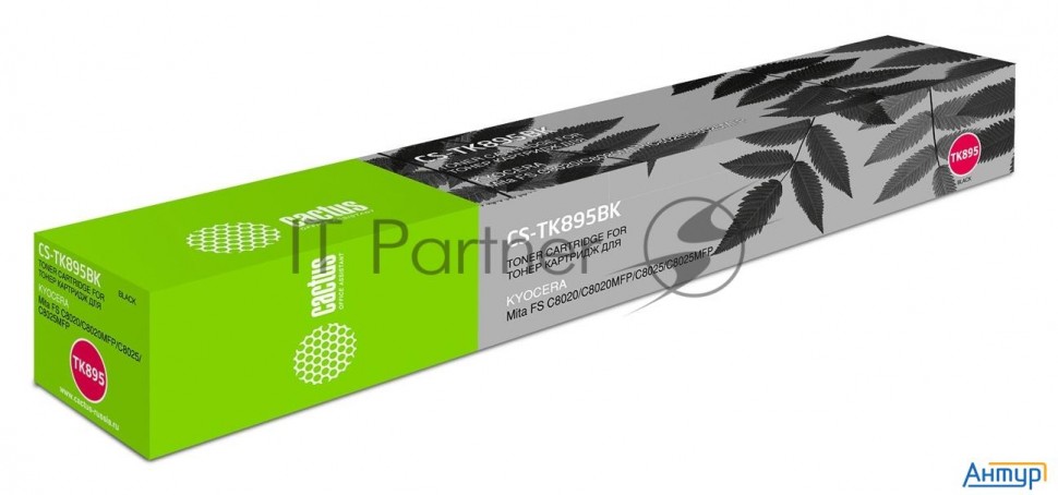 Тонер Картридж Cactus Cs-tk895bk черный (12000стр.) для Kyocera Mita Fs C8020/c8020mfp/c8025/c8025mf