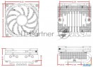 Кулер для процессора Id-cooling Is-40-xt Black Lga1700/1200/115x/am5/am4 низкопрофильный высота 47mm