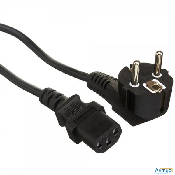 Exegate Ex297802rus Кабель питания Special Pc-10s (Евровилка угловая Schuko->c13, 3*1.0mm2, Cca, чер