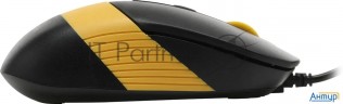 Клавиатура + мышь A4tech Fstyler F1110 клав:черный/желтый мышь:черный/желтый Usb Multimedia (f1110 B