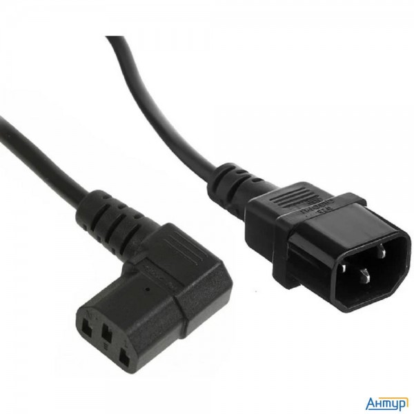 Exegate Ex297743rus Кабель питания Power Ec-0,5p (c13 угловой->c14, Vde-250v-3*0.75mm2, медь, черный