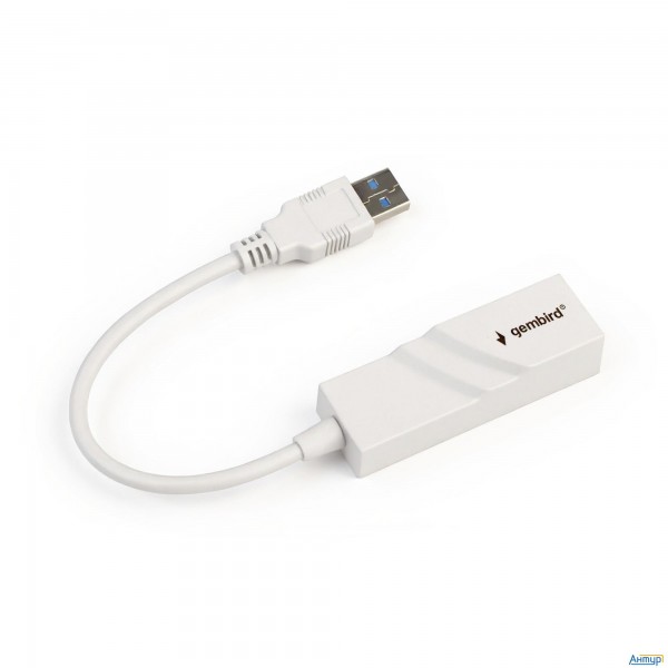 Gembird Сетевой адаптер Ethernet  Usb 3.0 - Gigabit Ethernet Adapter, пластик, белый, Rtl8153 (nic-u