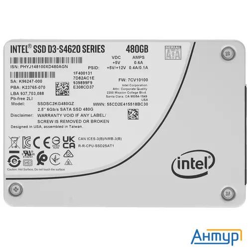 Intel Ssd 480gb S4620 серия Ssdsc2kg480gz01 {sata3.0, 3d2, Tlc, 2.5"}