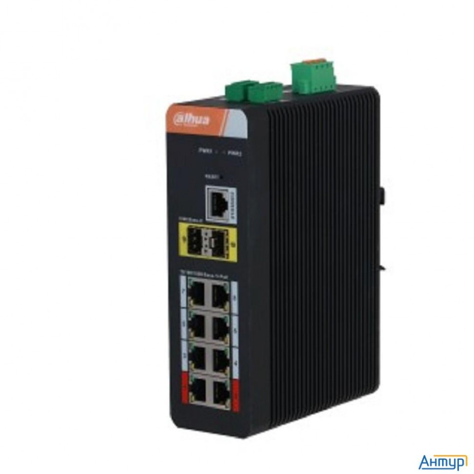 Dahua Dh-is4210-8gt-120 10-портовый гигабитный управляемый коммутатор с Poe, промышленное исполнение