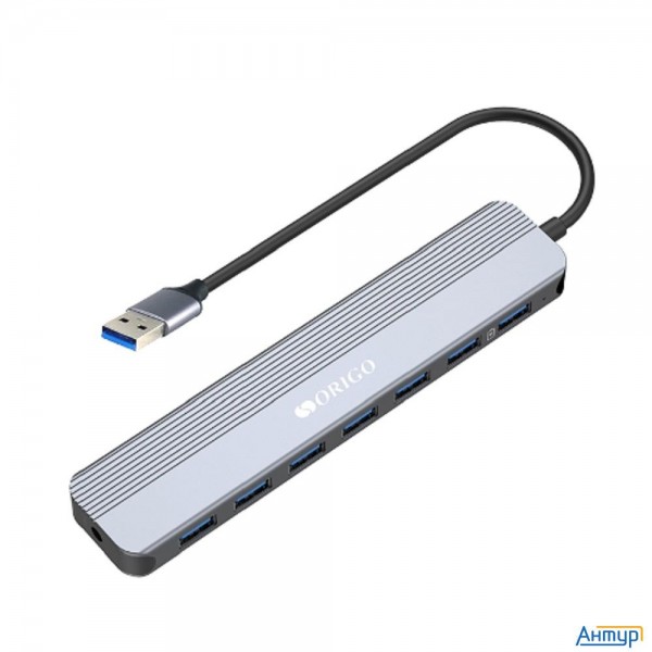 Origo Ou2270p/a1a Концентратор Usb-a с 7 портами Usb 3.0 (1 порт быстрой зарядки)