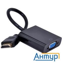 Orient Кабель-адаптер C050, Hdmi M -> Vga 15f, для подкл.монитора/проектора к выходу Hdmi, длина 0.2