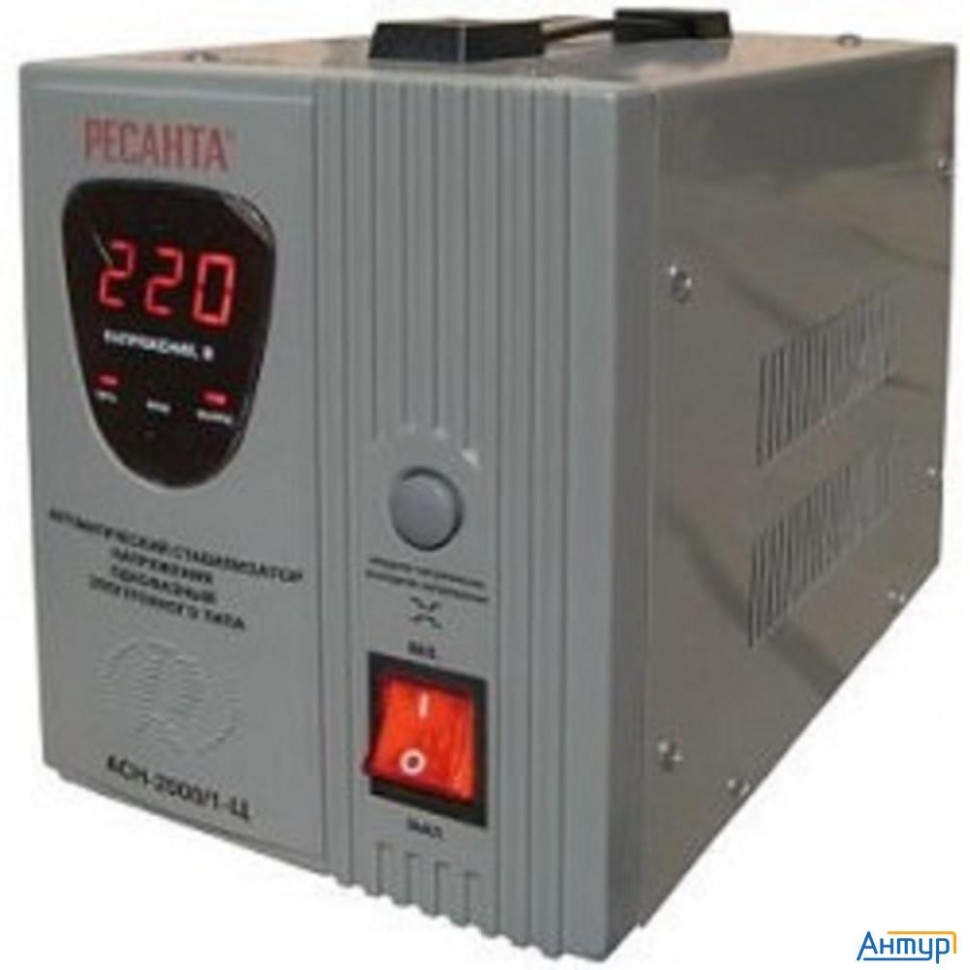 Ресанта АСН-2 000/1-Ц 63/6/4 Стабилизатор {220В±8%, Габариты 237х140х170, Вес 5 кг} 4607076037655