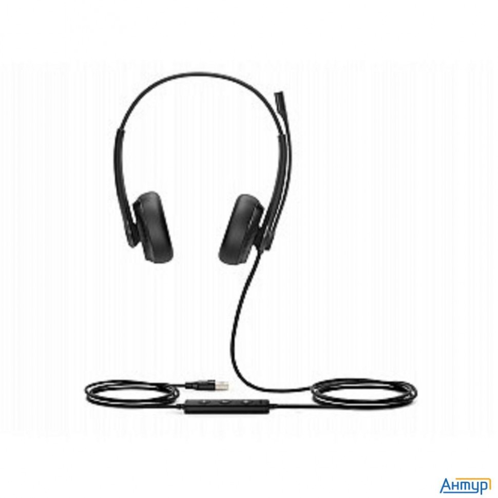 Yealink Uh34 Dual Uc Гарнитура проводная  черный