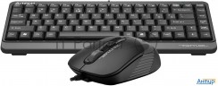 Клавиатура + мышь A4tech Fstyler F1110 клав:черный/серый мышь:черный/серый Usb Multimedia (f1110 Gre