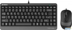 Клавиатура + мышь A4tech Fstyler F1110 клав:черный/серый мышь:черный/серый Usb Multimedia (f1110 Gre