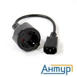 Vcom Ce002-cu0.75-0.15m Кабель-переходник Ups->розетка Vcom (ie-320 C14 To Socket Type-f) 3gx0,75mm