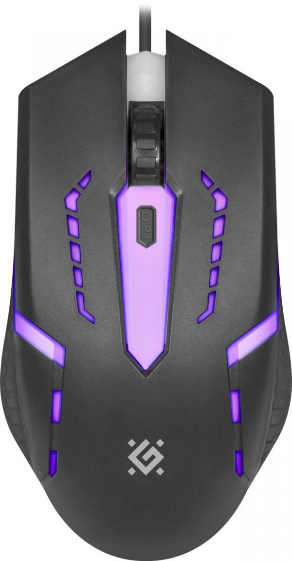 Defender Flash Mb-600l [52600] (Проводная оптическая мышь, 7 цветов, 4 кнопки, 800-1200dpi)