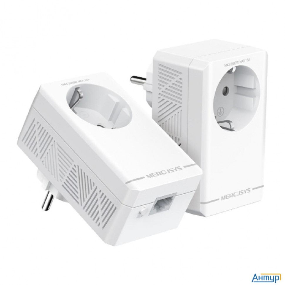 Mercusys Mp500p Kit Av1000 Комплект гигабитных Powerline-адаптеров со встроенной розеткой