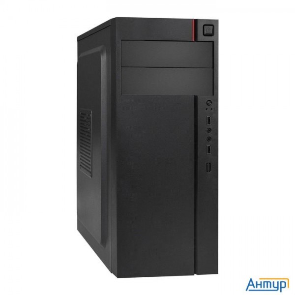 Exegate Ex290172rus Корпус Miditower Exegate Aa-440 (atx, без БП, 2*usb, аудио, черный)