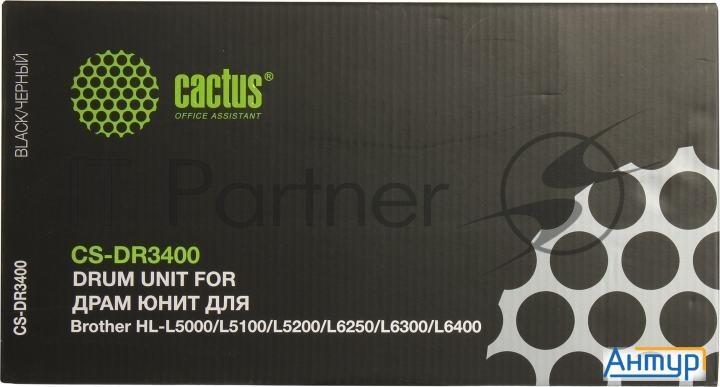 Блок фотобарабана Cactus Cs-dr3400 черный ч/б:30000стр. для Hl-l5000/l5100/l5200/l6250/l6300/l6400,