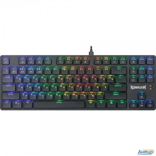 Механическая клавиатура Anubis Rgb,тонкая,тихая,87клавиш,б.п. Redragon