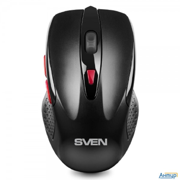 Мышь компьютерная Sven Rx-450w Wls черная, 5+1кл/1200-3200dpi (sv-021825)