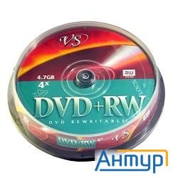 Диски Vs Dvd+rw 4.7gb, 4x, Сake Box 10шт.