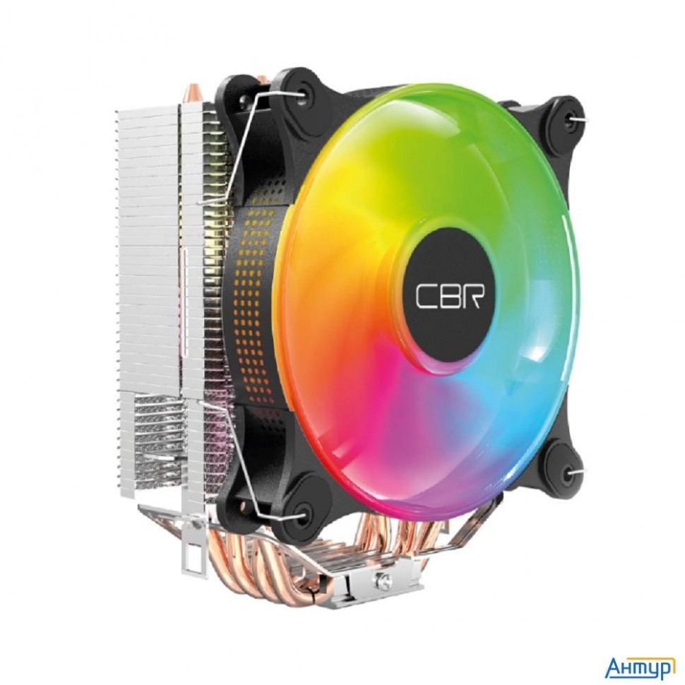 Cbr-cc-4180-argb-pwm Кулер для процессора, Al+cu, 4 Heat Pipes, Socket 775/1366/1155/1156/1150/1151/