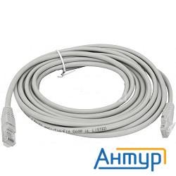 Комм шнур, Utp, кат 5e,  5м с Rj45  (серый)