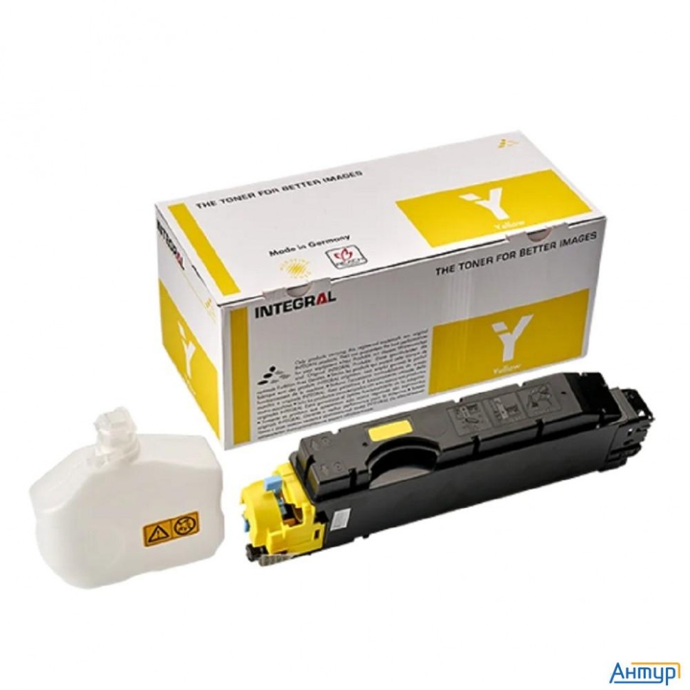 Integral Tk-5140y Тонер-картридж+ бункер для тонера, с чипом для Kyocera Ecosys M6030cdn, M6530cdn,