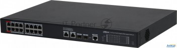 Коммутатор Dahua Dh-s4220-16gt-190 (l2) 16x1Гбит/с 2sfp 16poe 190w управляемый