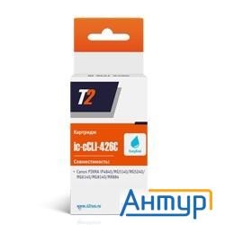 T2 Cli-426c Картридж  (ic-c(c)li-426-c) для  Canon Pixma Ip4840/ip4940/mg5140/mg5240 голубой с чипом