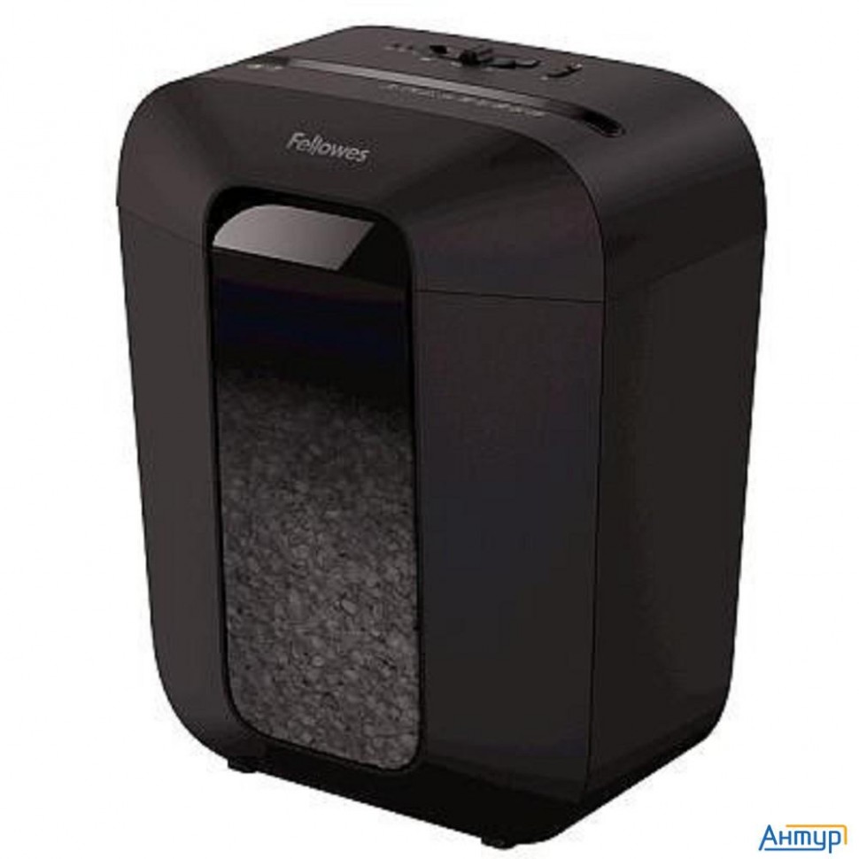 Fellowes Шредер Powershred Lx41 Fs-43007(01) {din P-4,  4х12мм, 8 лст., 17 лтр.,  уничт.: скрепки,ск