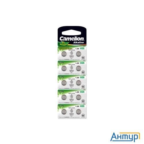 Camelion G 6  Bl-10 Mercury Free (ag6-bp10(0%hg), 371a/lr920/171 батарейка для часов) (10 шт. в уп-к