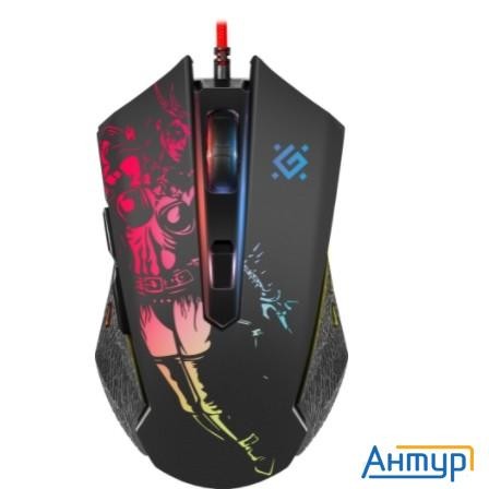 Defender Sin'sister Gm-933 [52933] {Проводная игровая мышь,6 кнопок,7200dpi}