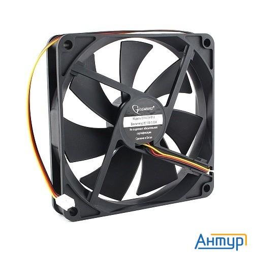 Gembird Вентилятор 140x140x25 гидродинамический, 3 Pin, провод 40 см (d14025hm-3)