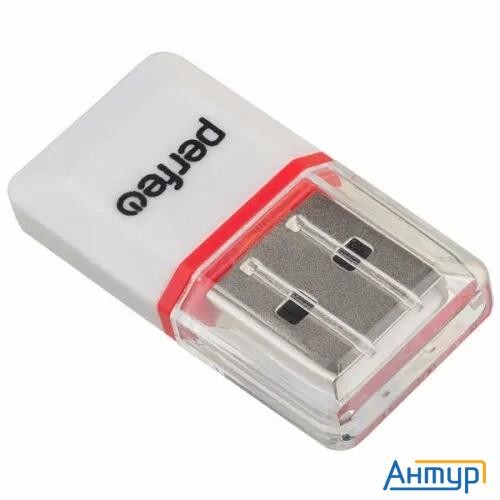 Perfeo Card Reader Micro Sd, (pf-vi-r008 White) белый (pf_5056)