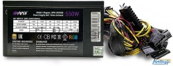 Блок питания Hiper Hpb-550rgb (atx 2.31, 550w, Activepfc, Rgb 140mm Fan, Black) Box